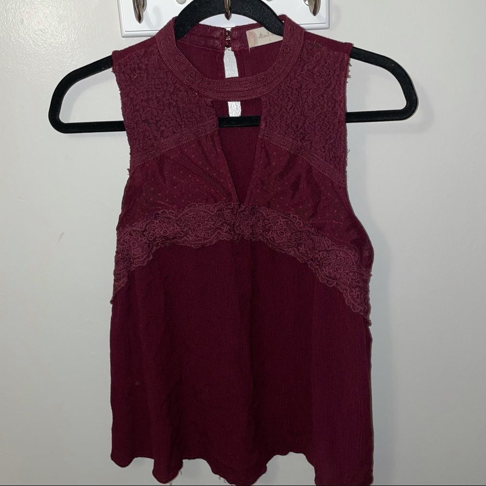 Maroon tank - Size L
